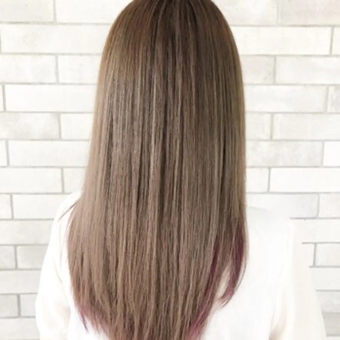 セミロング セミロングパーマ ハイライト 髪質改善 縮毛矯正 トリートメント カット ヘアカラー トリートメント 布施/髪質改善サロン conceptのヘアスタイル