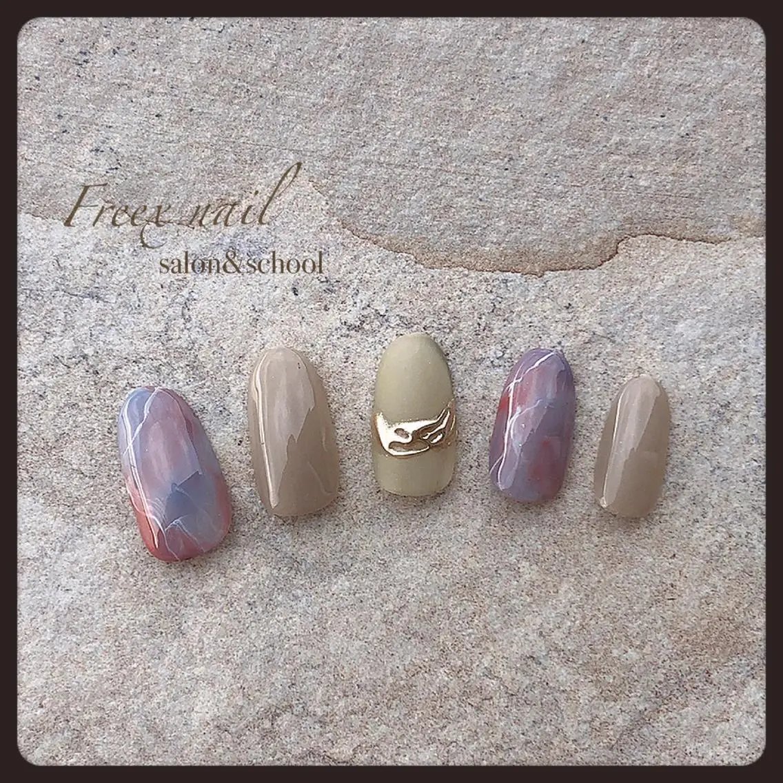 ネイル 大理石ネイル(マーブル) ハンドネイル ハンドケア freex nail /ニュアンス/個性派のネイルデザイン