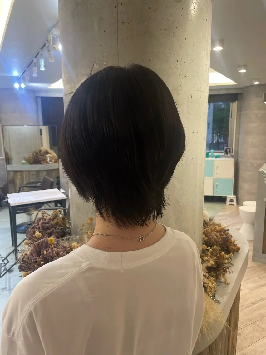 ショート ♡似合わせ ♡ハイトーン♡のヘアスタイル