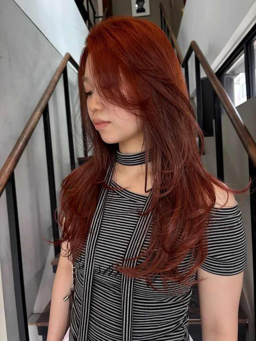 ロング カット ヘアカラー ヒナノ/透明感カラー /似合わせカットのヘアスタイル