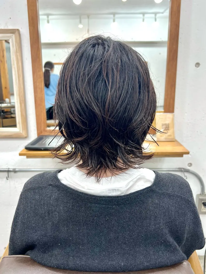 ミディアム パーマ メンズ ミディアムパーマ メンズパーマ ニュアンスパーマ カット パーマ トリートメント 木村陸弥🌿似合わせ 再現性メンズヘアのヘアスタイル