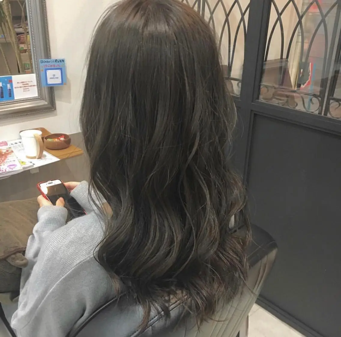 【ツヤのあるカラー💓】髪質改善merry+極潤スチームカラー🤎の写真