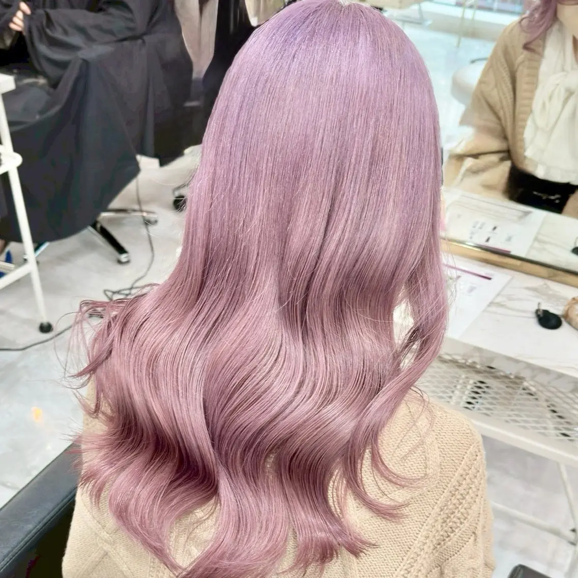 【🧠ピンクカラー限定メニュー🎀】1ブリーチ(ケア込)+カラー+艶トリートメント👙🪄の写真