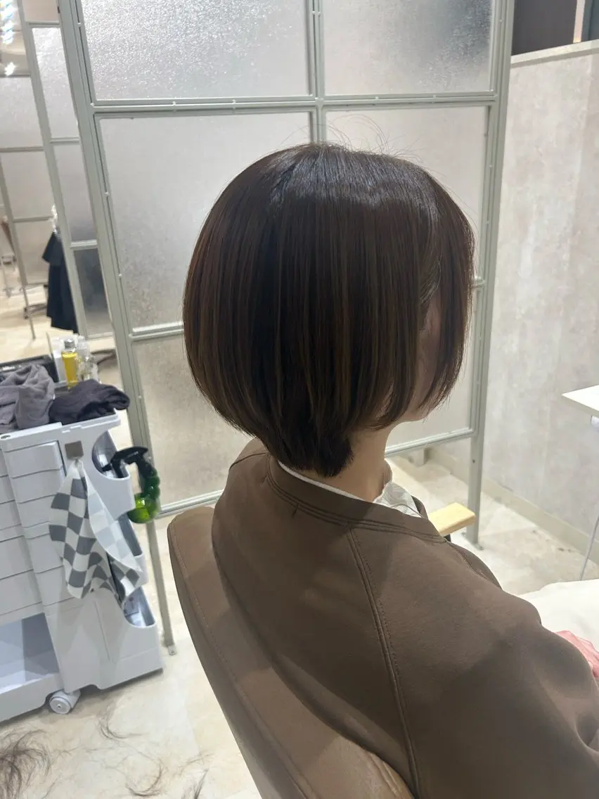 ショート カラー カット ヘアカラー トリートメント ヘアセット 💙まこと💙艶 カラー(Rico)のヘアスタイル
