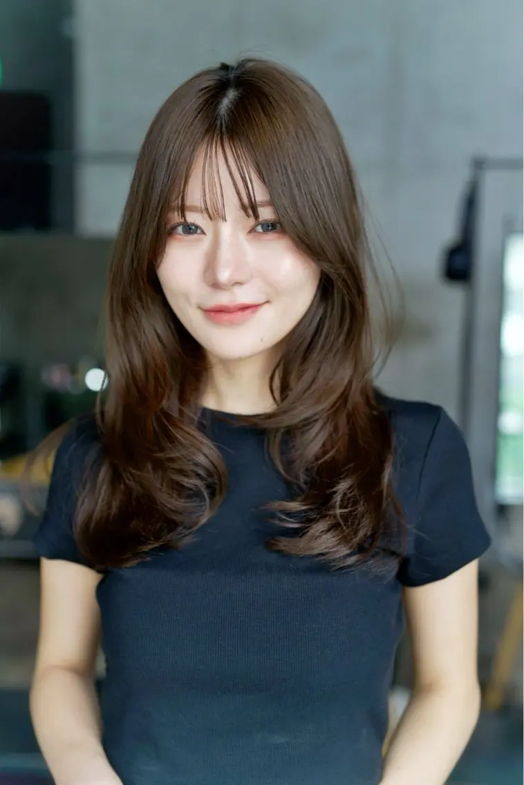ロング カラー ヘアカラー ANJU/上品カラー /似合わせカラー💖のヘアスタイル