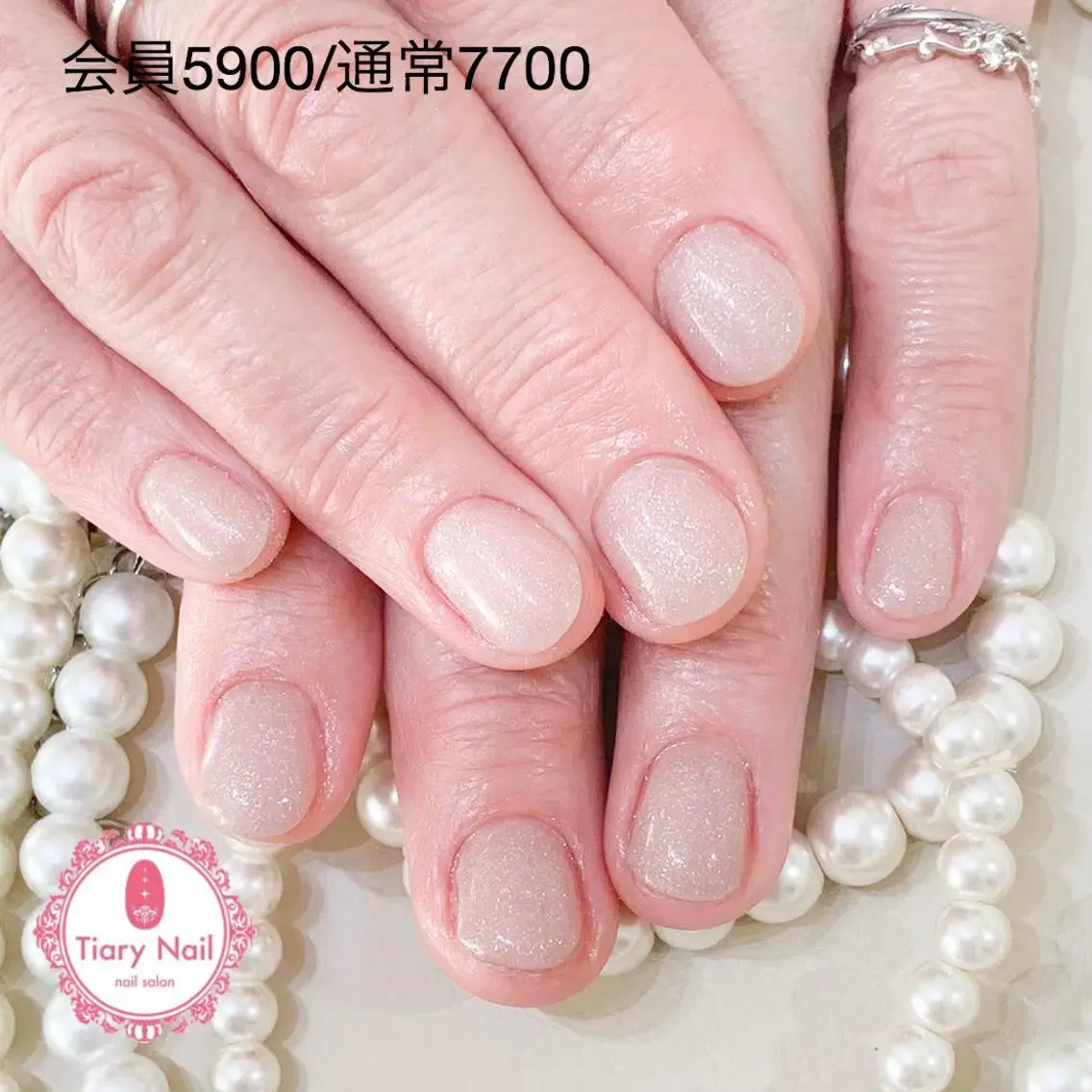 ネイル 桜ネイル 長さ出し オフィスネイル スカルプネイル シンプルネイル 💗🪽Tiary Nail🪽💗のネイルデザイン