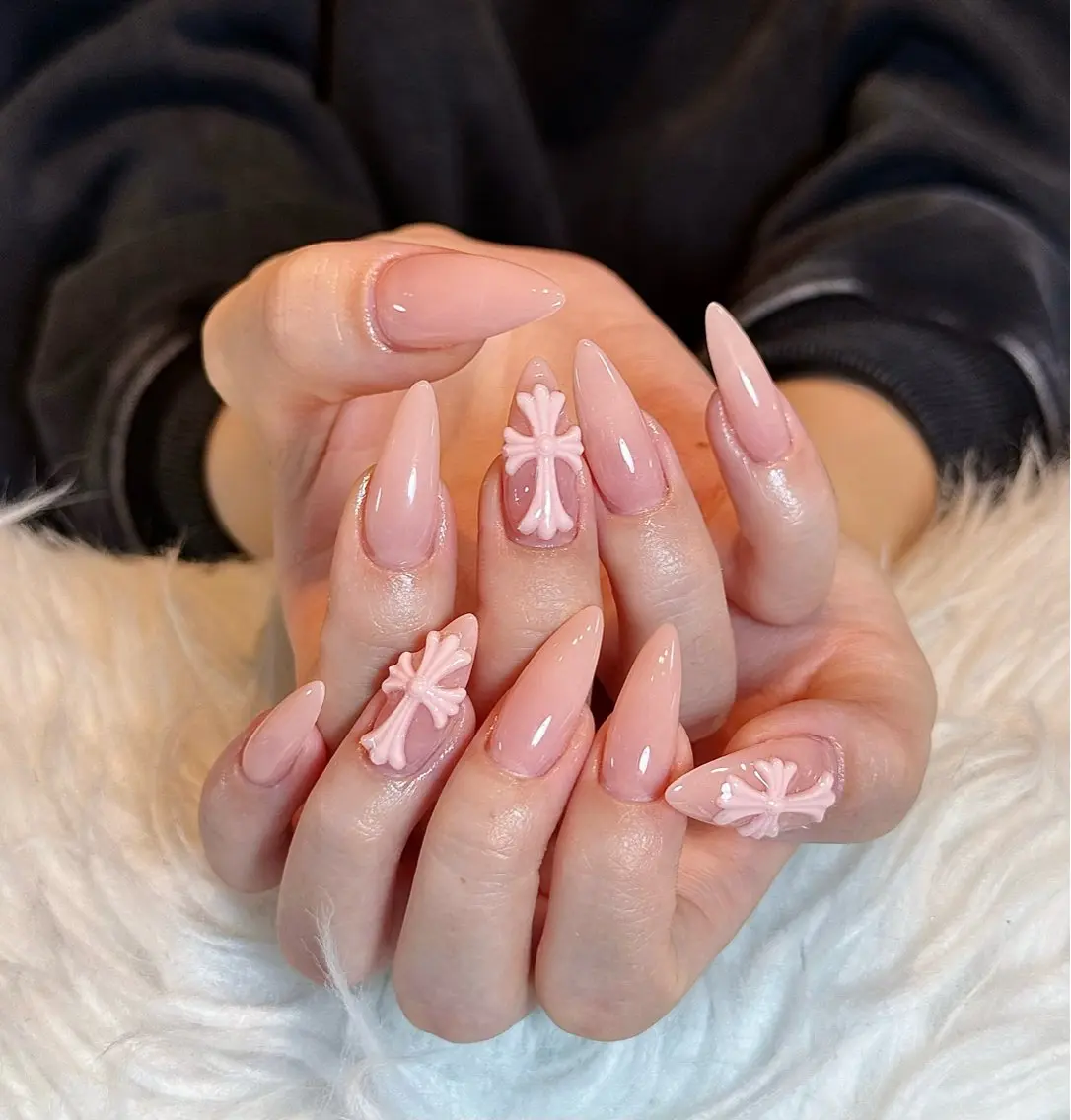 【長さだし10本】ワンカラー/ラメネイル💅🎀の写真