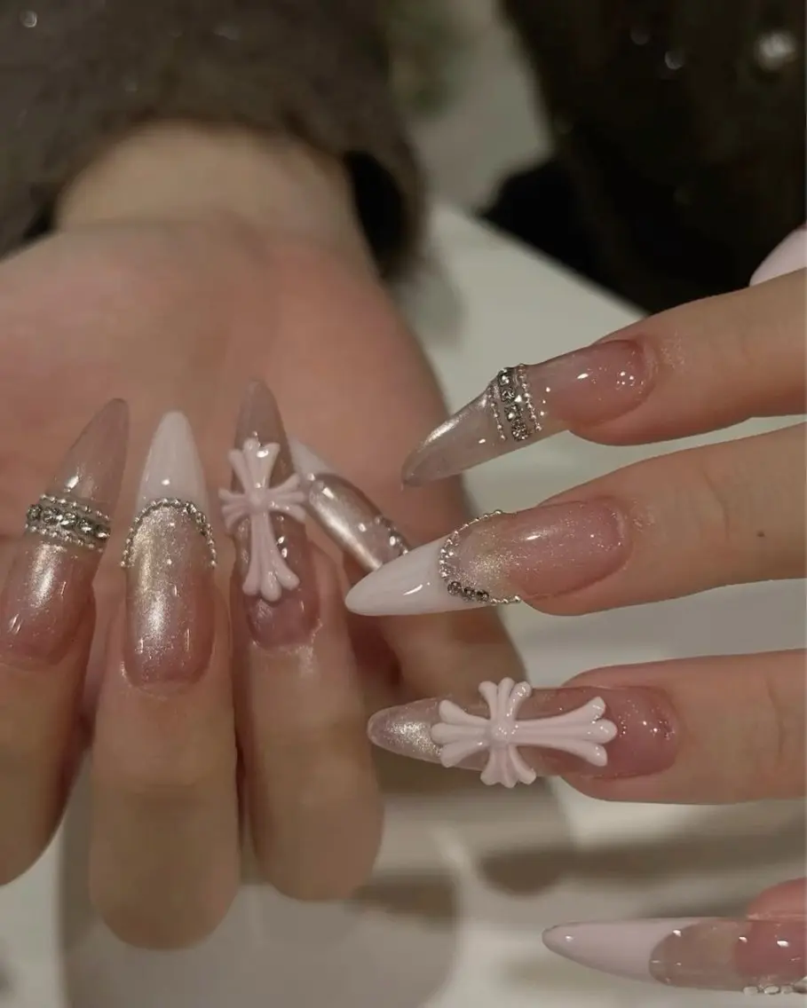 ネイル ジェルネイル グラデーション キラキラネイル 韓国ネイル ラメ(グリッター) ハンドネイル kana nailのネイルデザイン