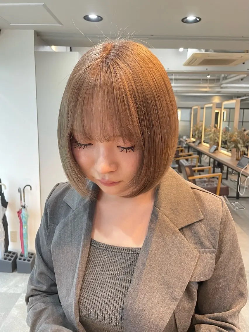 ショート ヘアカラー 髪質改善カラー🫧 横浜/liberteのヘアスタイル