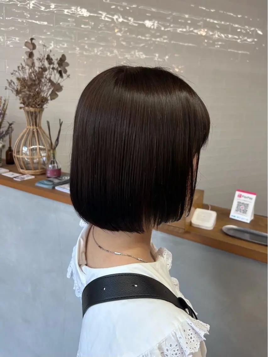 ショート カラー ブラウンカラー ヘアカラー トリートメント sol. ayakaのヘアスタイル