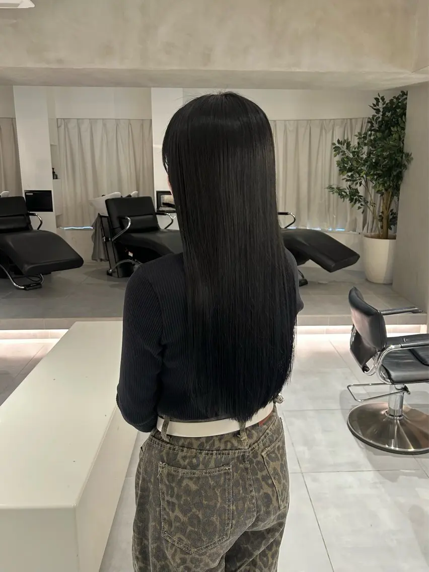 ロング カラー カット ヘアカラー トリートメント 🧚つやさらhair 🧚manakaのヘアスタイル