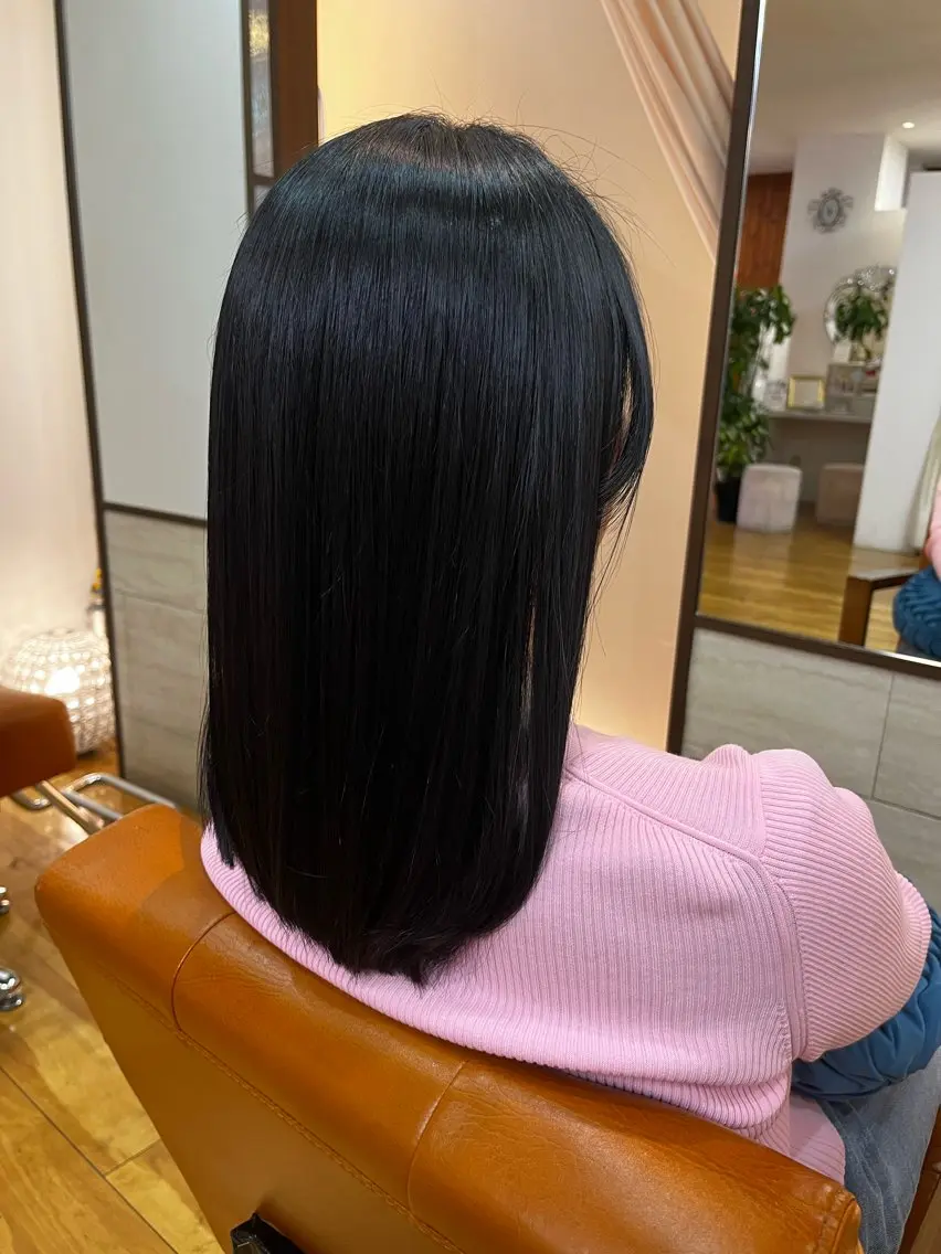 セミロング トリートメント カット トリートメント 河内花園駅/ 片岡のヘアスタイル