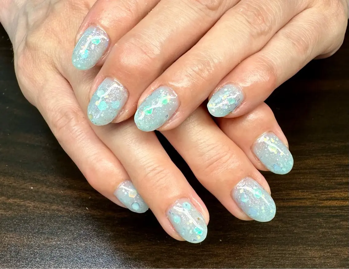 ネイル マグネットネイル ニュアンスネイル ワンカラーネイル 夏ネイル Mai’s nailのネイルデザイン