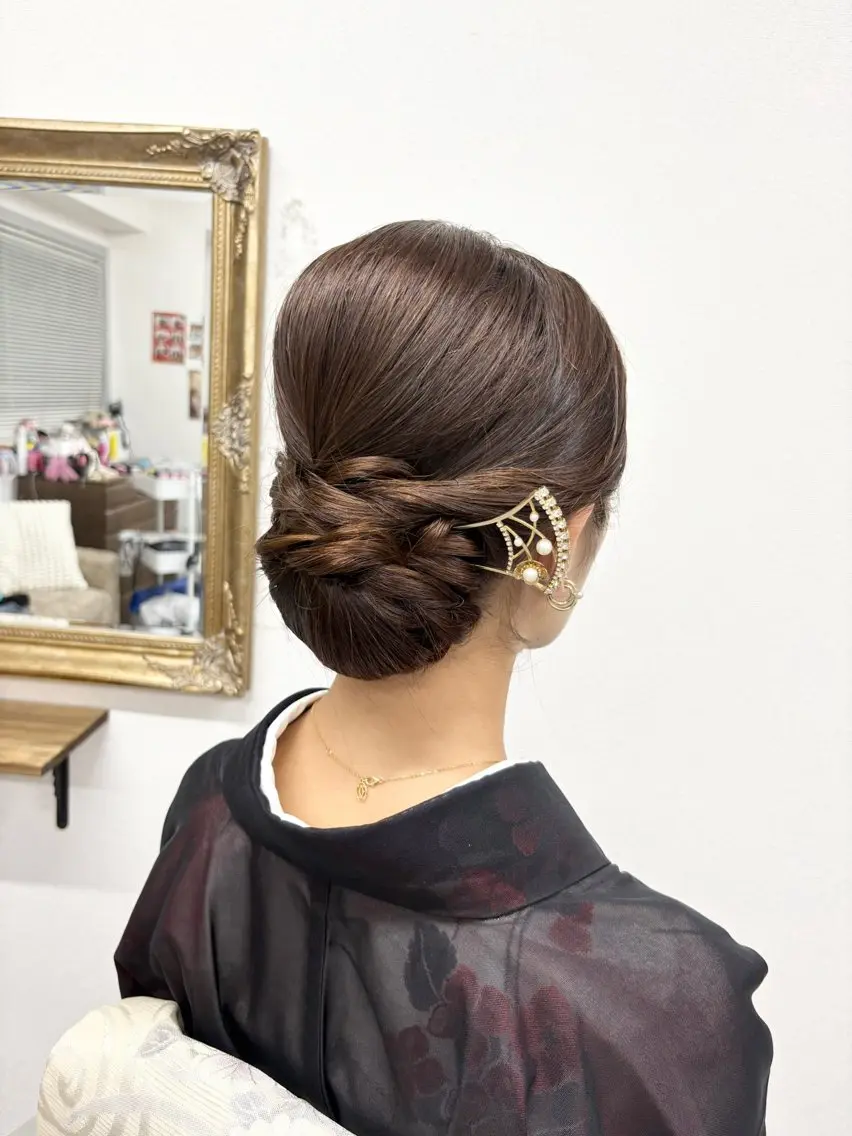 ヘアアレンジ 着物ヘア ヘアサロン ミカヅキのヘアスタイル