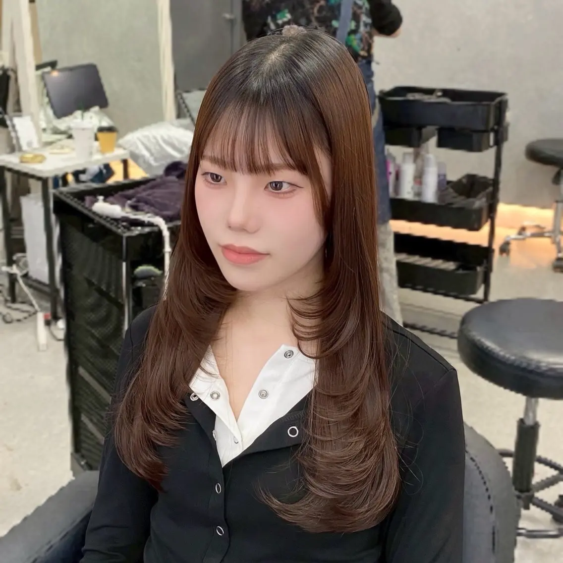 ロング カラー ブリーチ 透明感カラー ダブルカラー ハイトーンカラー インナーカラー XELM高崎 🤍Kyokaのヘアスタイル