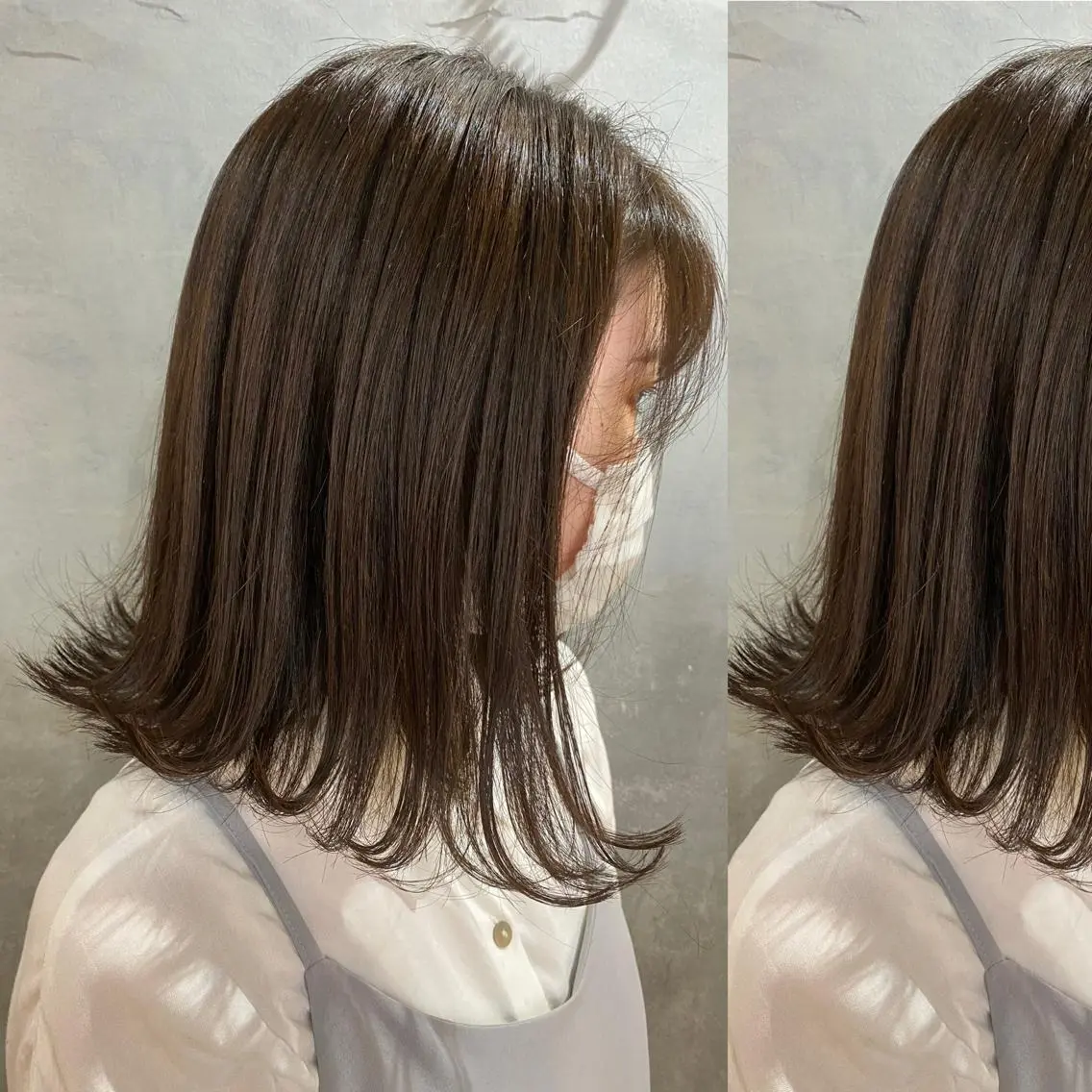 ミディアム カラー ブラウンカラー ショコラブラウン ヘアカラー トリートメント ツキノキ　ミナ 8月から西梅田店のヘアスタイル