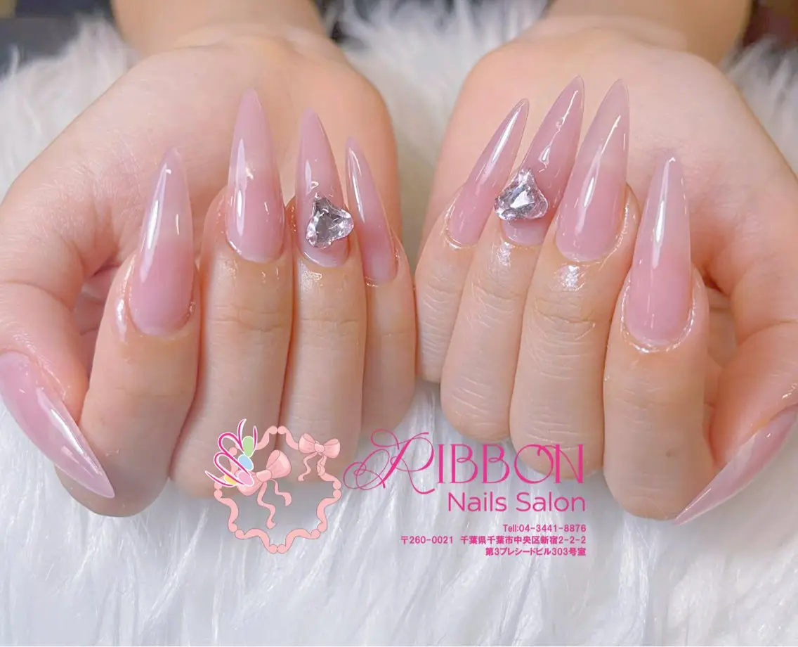ネイル フレンチネイル ジェルネイル マグネットネイル 持ち込み ニュアンスネイル ハンドネイル Ribbonnail salonのネイルデザイン