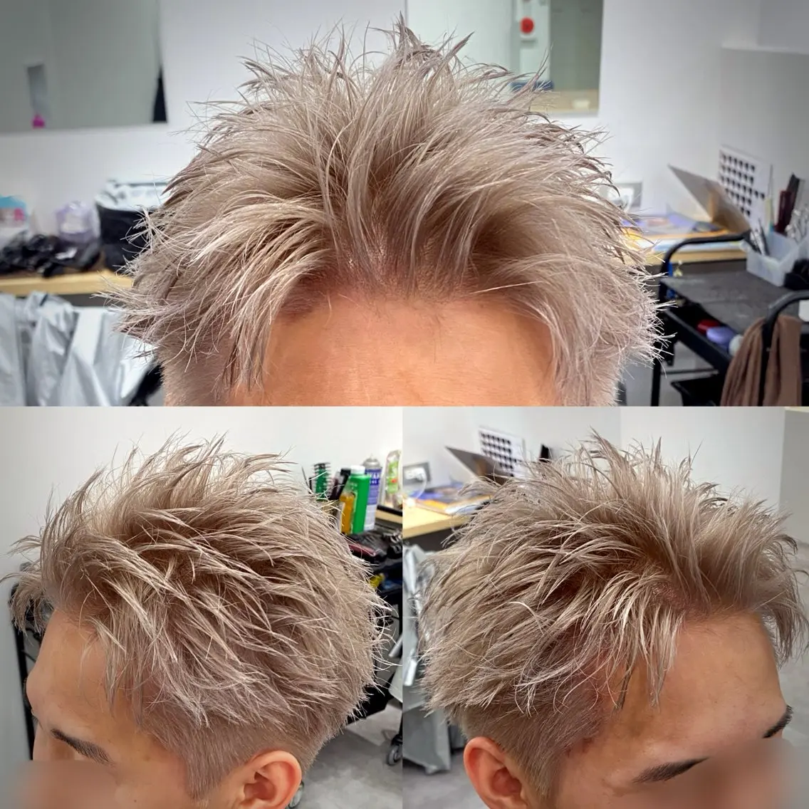 ショート カラー メンズ 鉄尾 竜馬のヘアスタイル