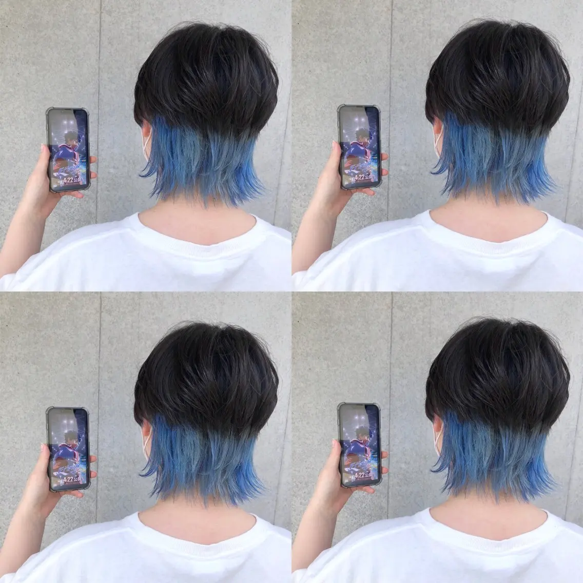 ショート カラー インナーカラー ウルフカット 推しカラー✨ オタク美容師ユウカのヘアスタイル