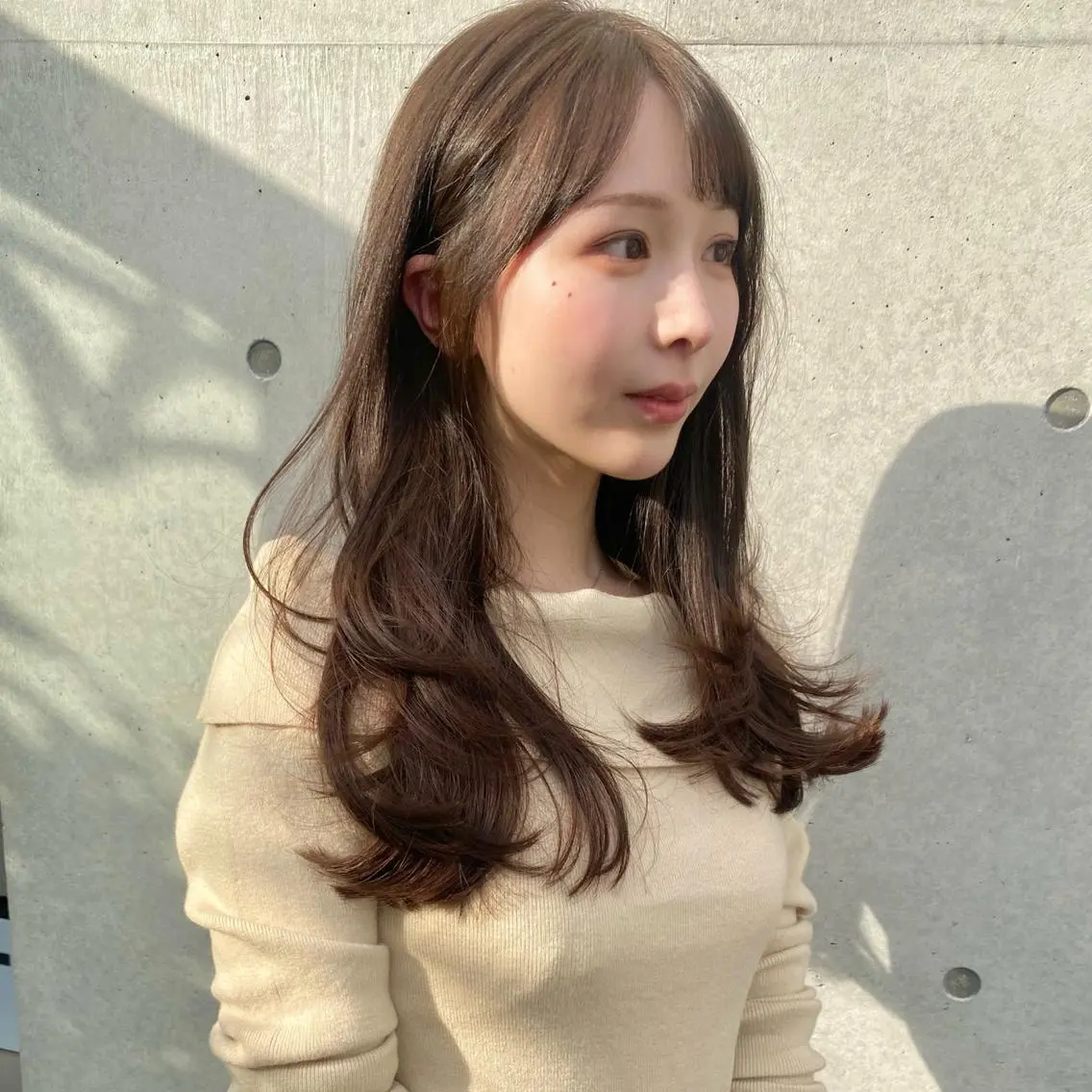 ロング カラー カット Saki/レイヤー/ 韓国/透明感カラーのヘアスタイル
