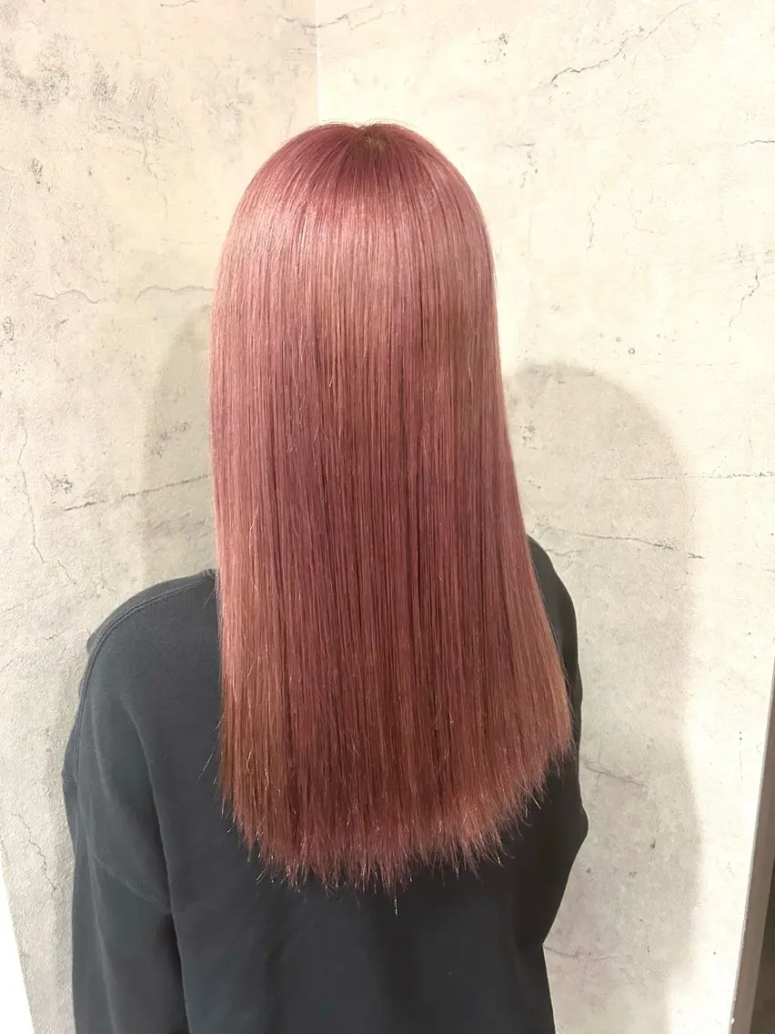 ミディアム カラー ピンクカラー カット ヘアカラー トリートメント パーソナルカラー 診断🍀マリンのヘアスタイル