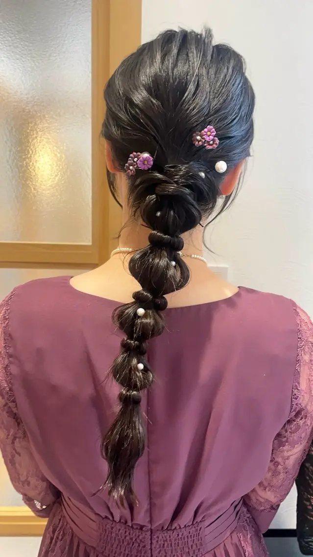 ロング ヘアアレンジ 札幌 ヘアアレンジ 🍎 タナカセリナのヘアスタイル