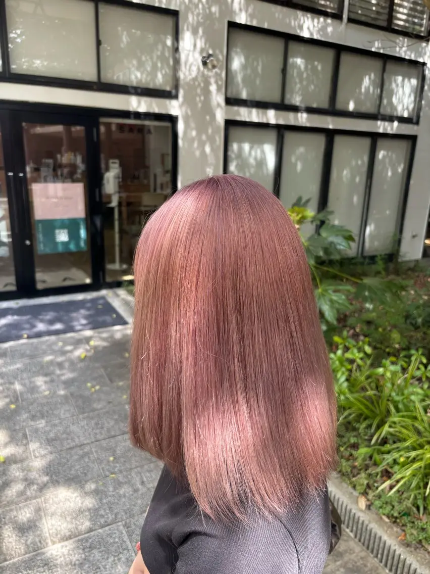 ミディアム ヘアカラー 垣村 艶樹のヘアスタイル