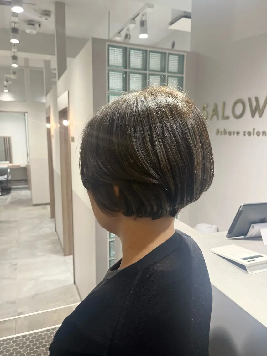 ショート カラー 大宮レイヤーカット× 透明感カラー　rioのヘアスタイル