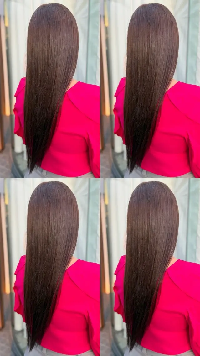 ロング ヘアカラー トリートメント 髪質改善🪽 森川☜⁠ ☜⁠ のヘアスタイル