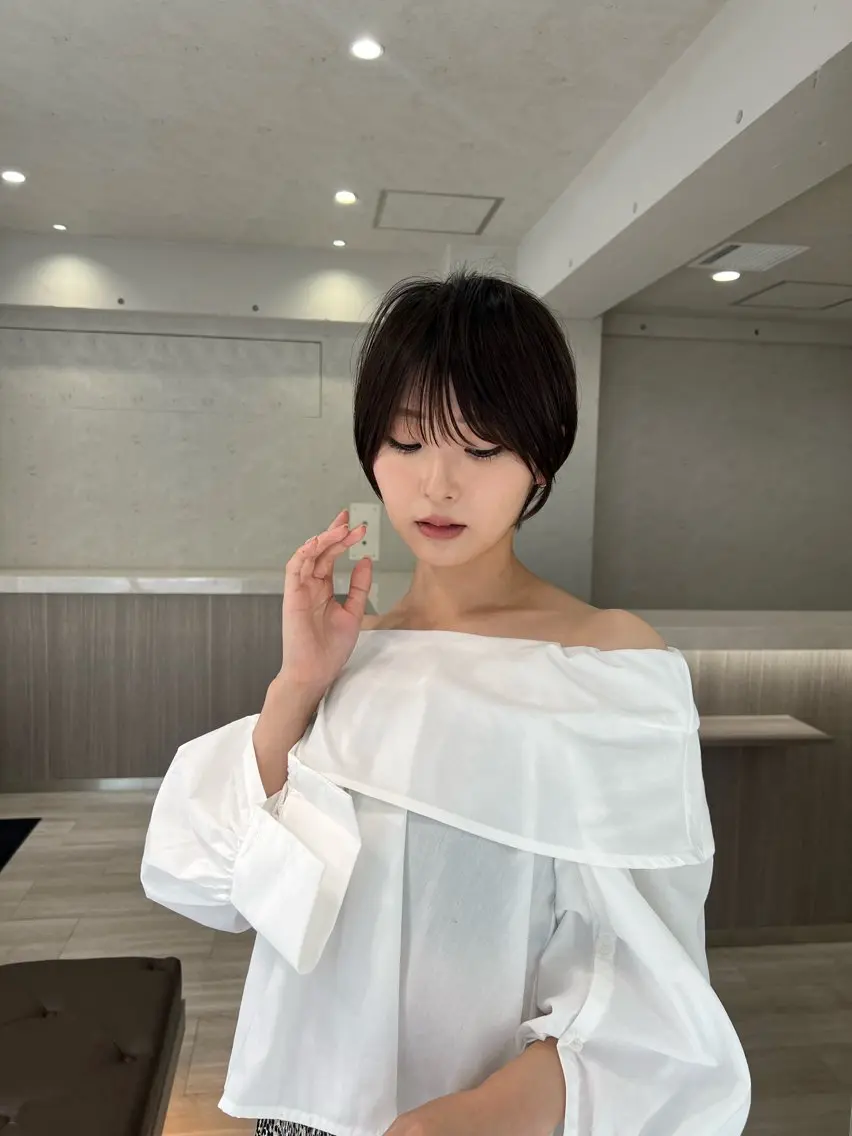 ショート 髪の年齢悩み解消/ 白髪と癖毛 松本雄光のヘアスタイル