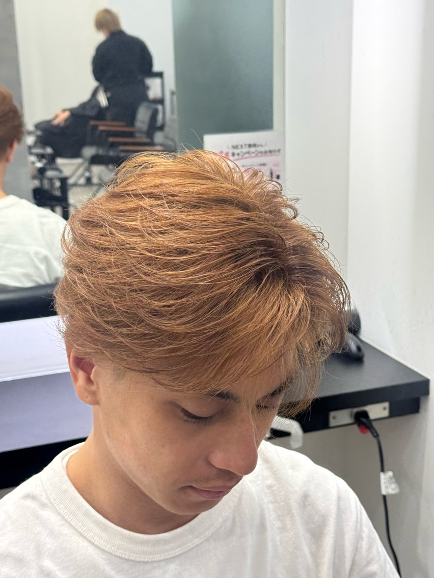 メンズ フェザーパーマ メンズパーマ カット メンズヘア カット、パーマ特化のヘアスタイル