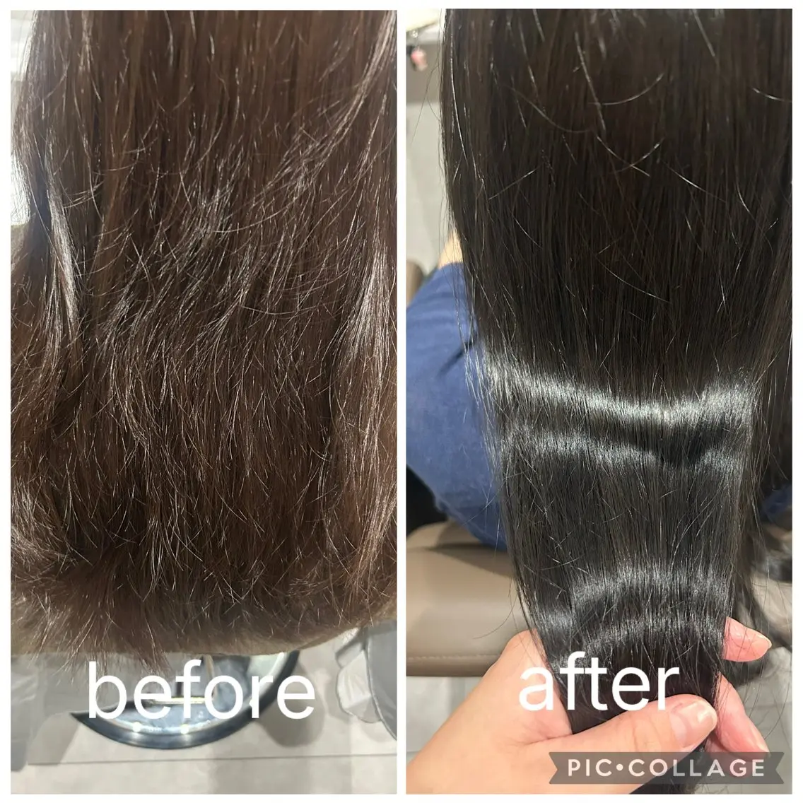 セミロング カラー カット ヘアカラー 🎀赤み消し カラーyui🎀のヘアスタイル