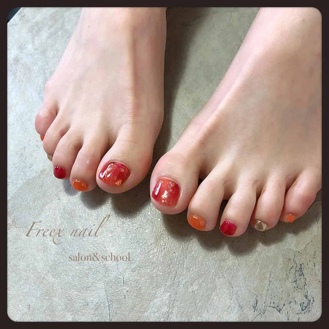 ネイル フットネイル freex nail /ニュアンス/個性派のネイルデザイン