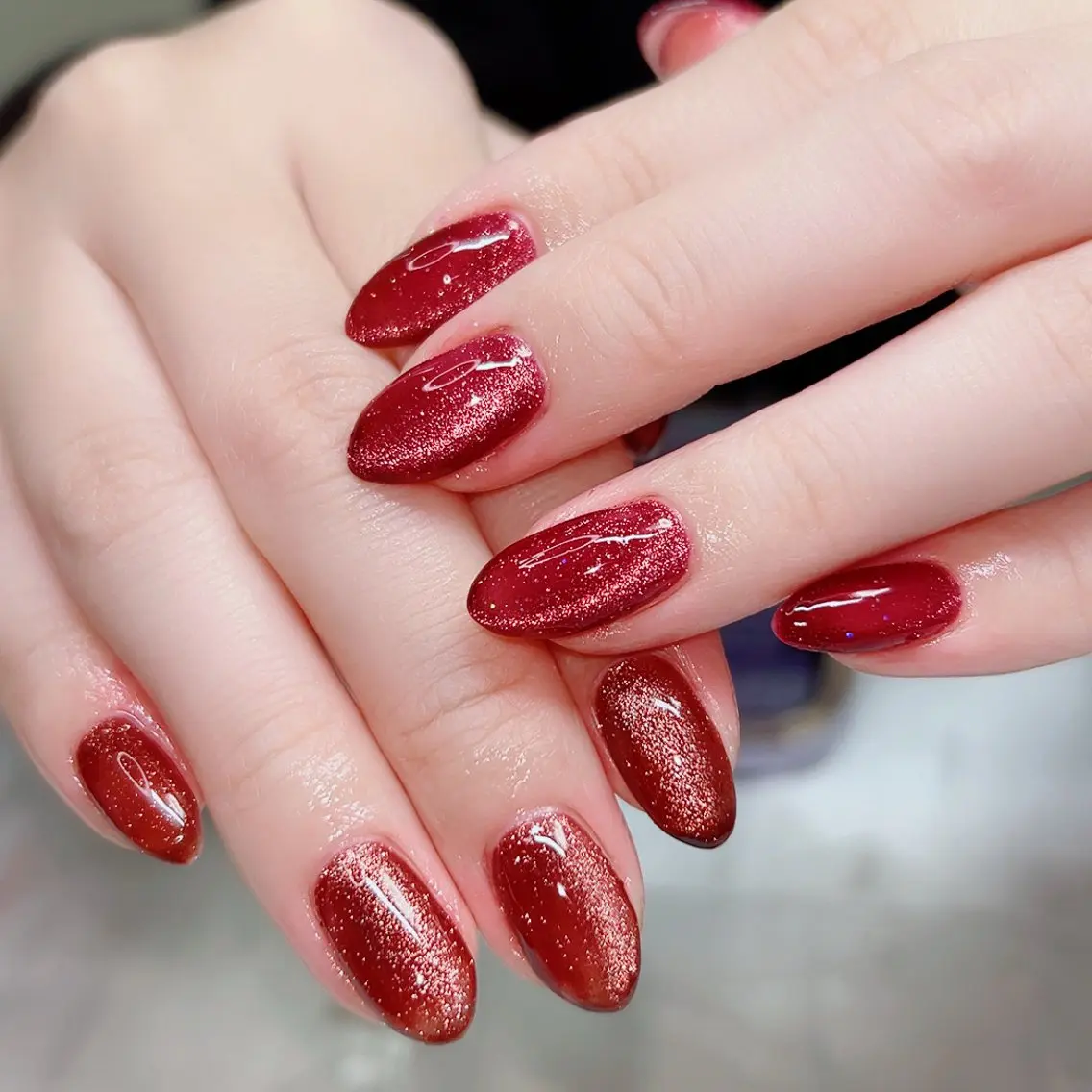 ネイル アートネイル フレンチネイル ジェルネイル グラデーション マグネットネイル ハンドネイル Cute Tips nailのネイルデザイン