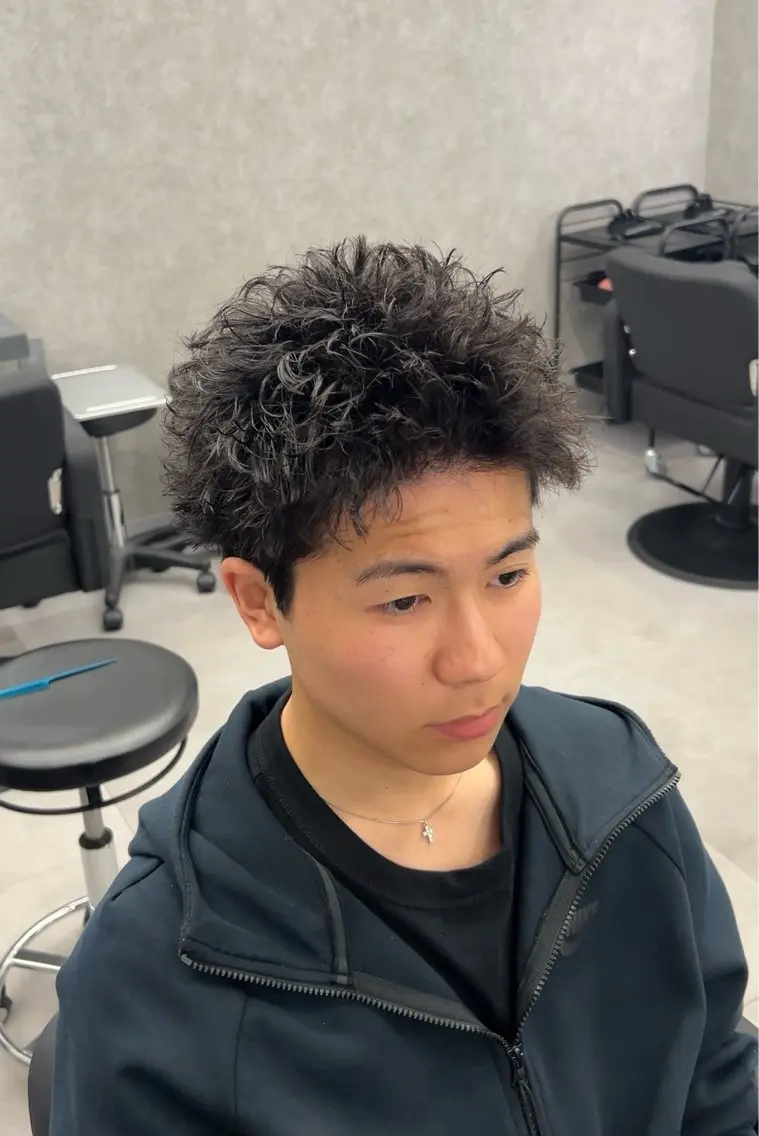 パーマ メンズ メンズパーマ カット パーマ 【札幌メンズ特化】 つばさ🔥のヘアスタイル