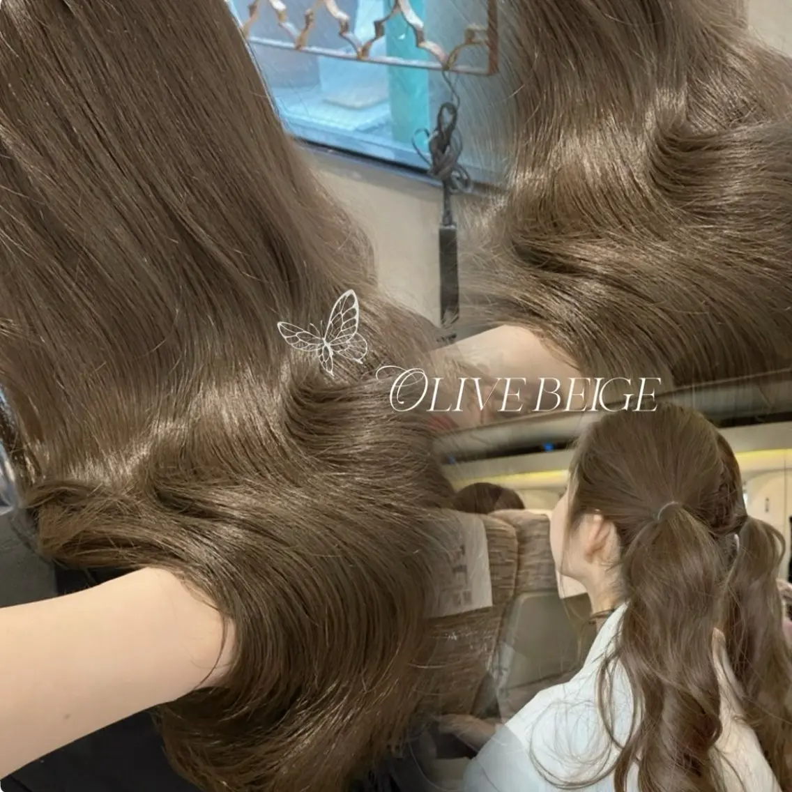 ロング ヘアカラー 韓国レイヤー/透明感 カラー🦋mioのヘアスタイル