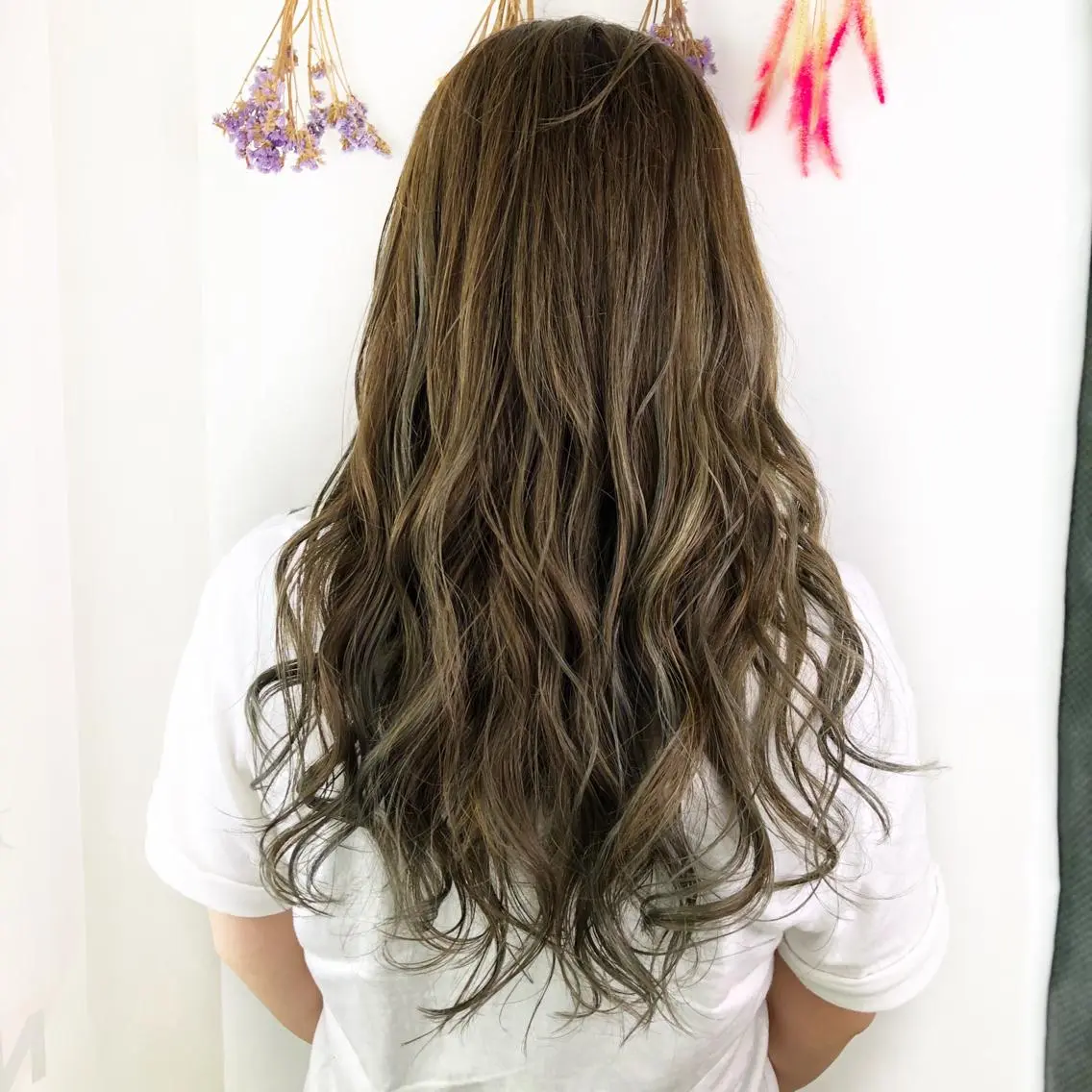 ロング カラー ハイライトカラー ハイライト カット トリートメント 小顔レイヤー/ ベージュ🤍Rieのヘアスタイル