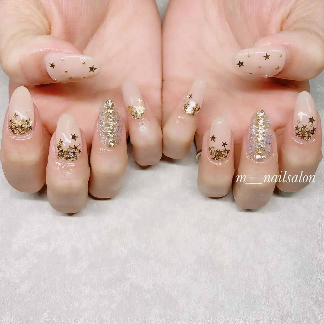 ネイル フラッシュネイル ジェルネイル 韓国ネイル マグネットネイル パラジェル merci nailのネイルデザイン