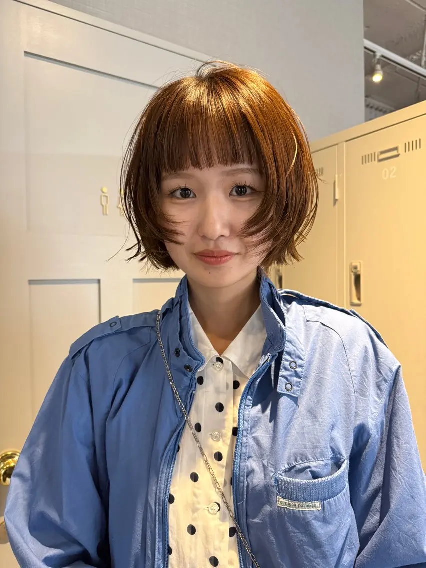 ショート ボブレイヤー ボブ レイヤーカット カット ヘアカラー トリートメント コバヤシ マヒロ🎀のヘアスタイル