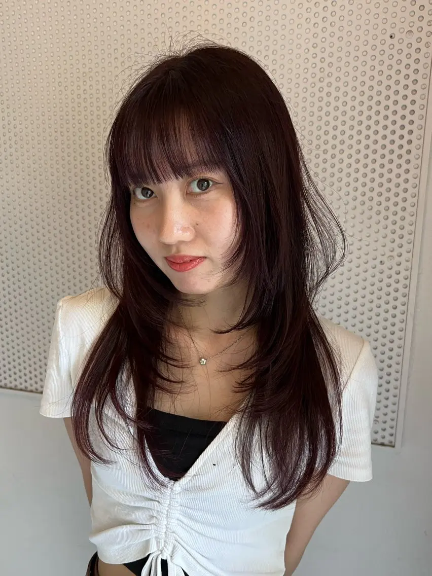 ロング ハッシュカット 北内 登真のヘアスタイル