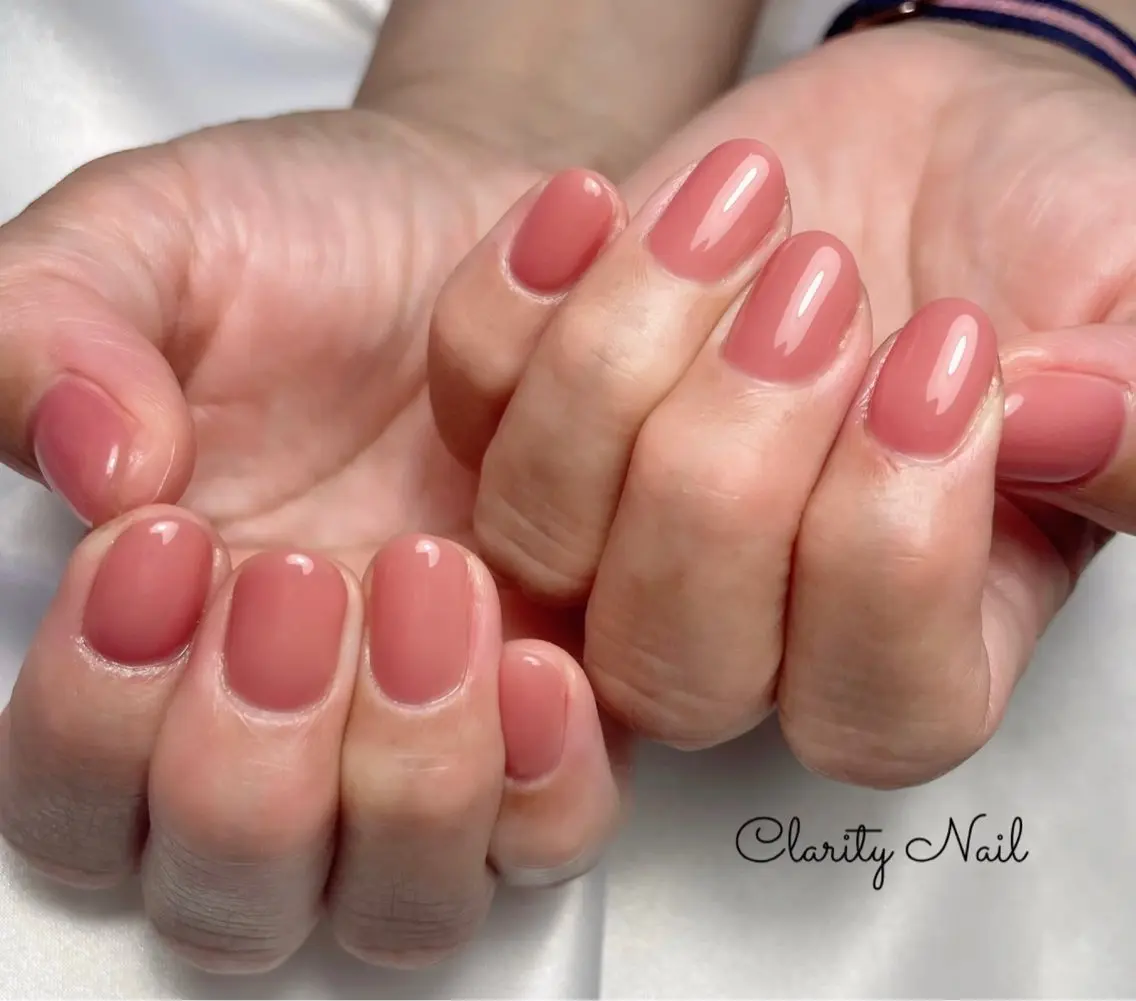 ネイル ワンカラーネイル ハンドネイル Clarity Nailのネイルデザイン