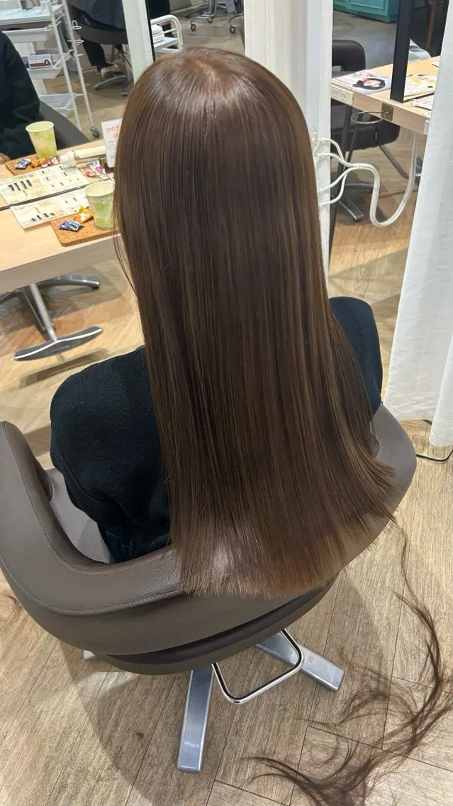 ロング カラー ブリーチ ダブルカラー ブリーチなしカラー カット ヘアカラー 砂野 真璃奈のヘアスタイル