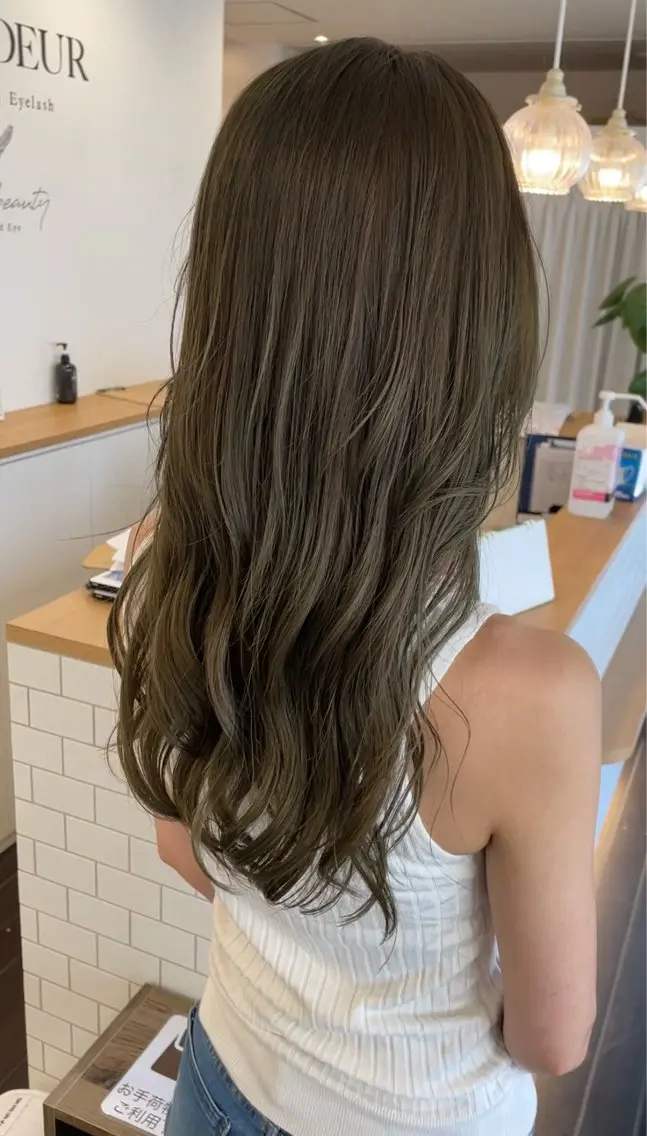セミロング カラー カット ヘアカラー トリートメント 透明感カラー/艶感/ メンズパーマ/福島のヘアスタイル