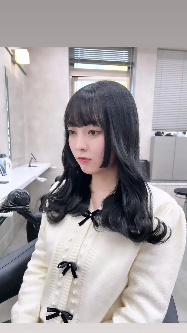 ロング カラー パーマ ヘアアレンジ メンズ 上品＆韓国風 🥀海心🥀のヘアスタイル