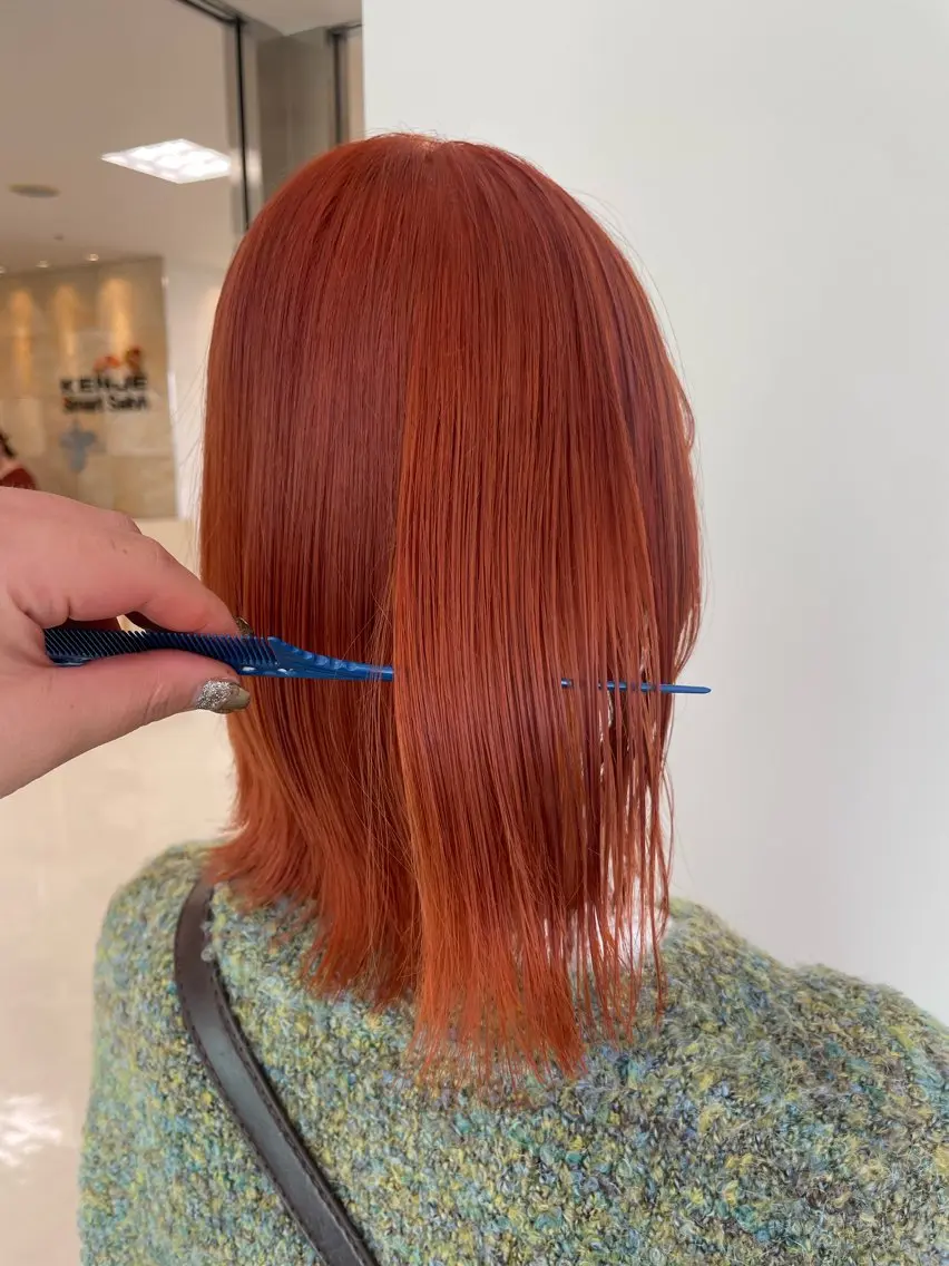 ミディアム カラー ヘアアレンジ 🍒KIKUCHI KANAE🍒のヘアスタイル