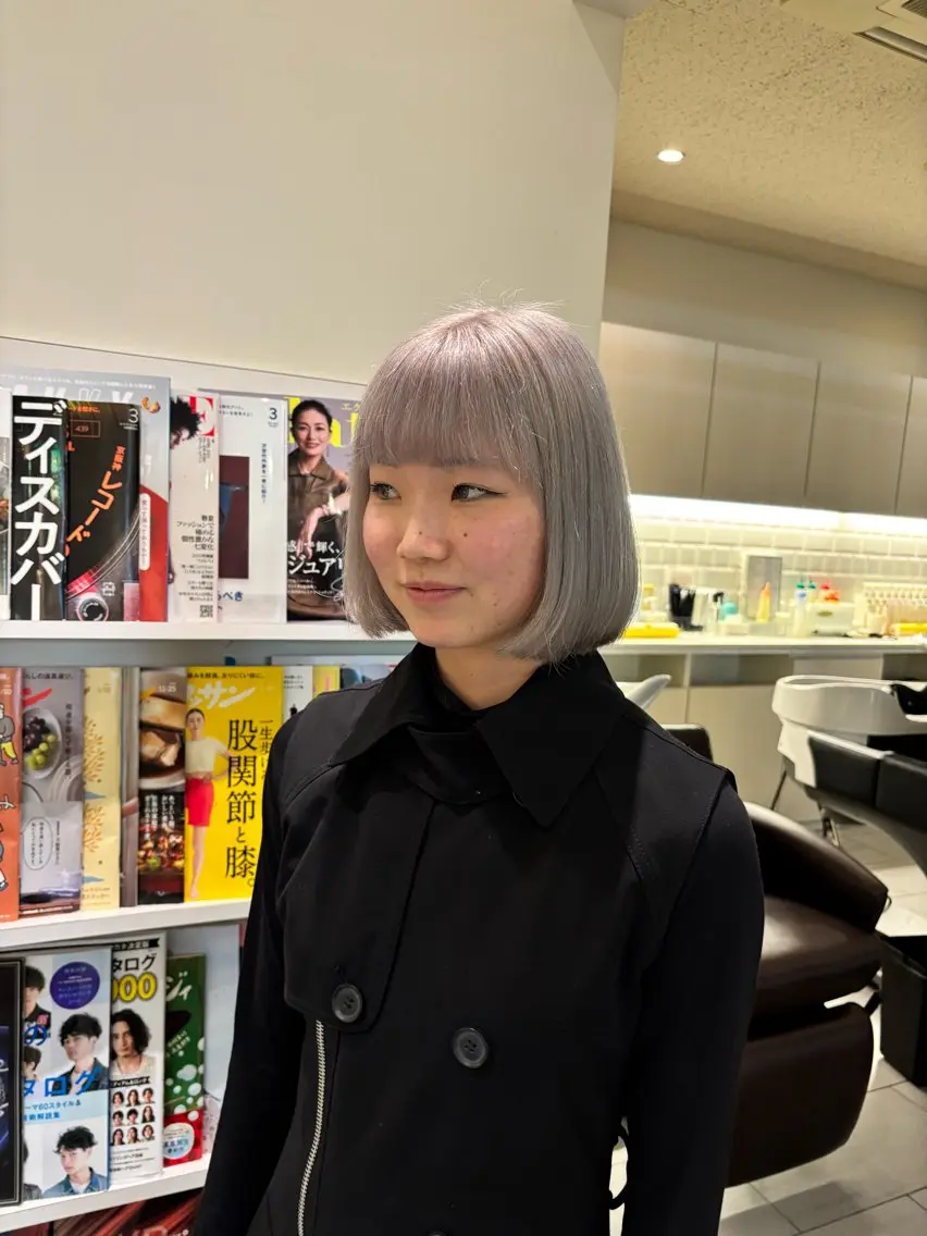 ミディアム ショート・ボブ✨南 津麦のヘアスタイル