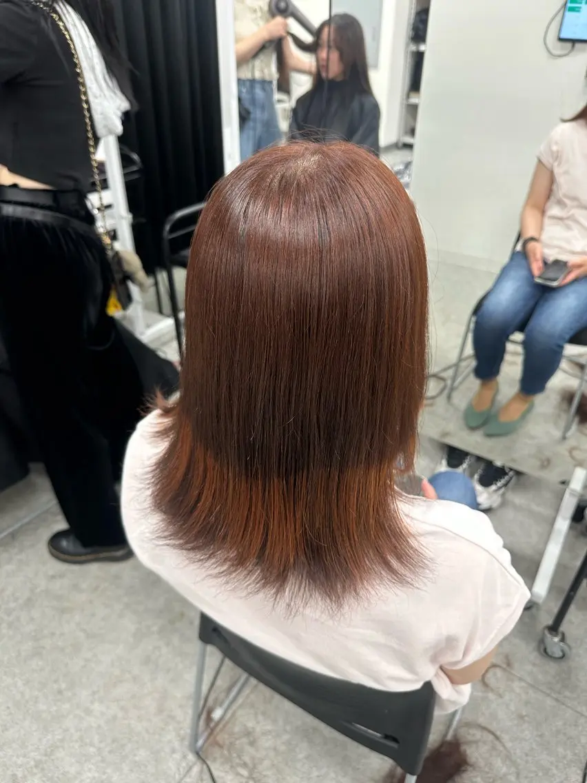 カラー デザインカラー ヘアカラー トリートメント 透明感ベージュ🎀 Anju/渋谷🎀のヘアスタイル