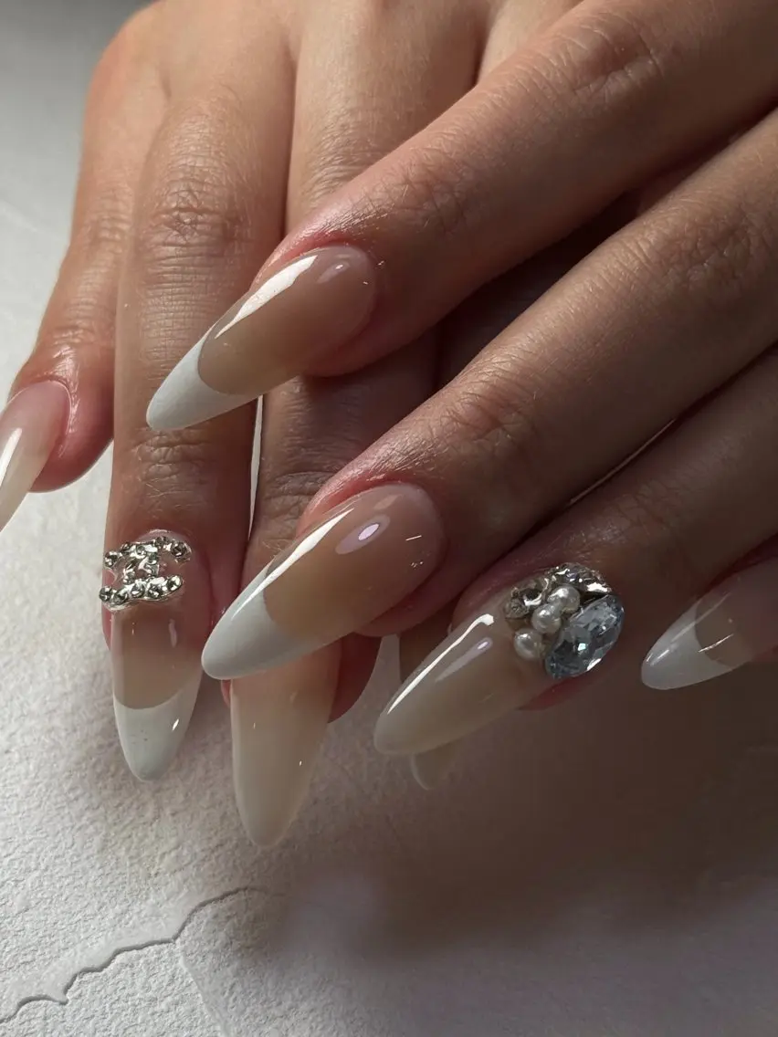 セミロング Latte Nail 十三のネイルデザイン