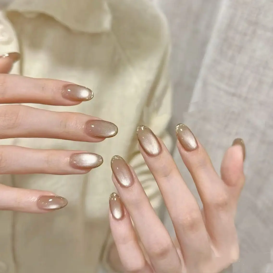 ネイル フラワーネイル フレンチネイル ジェルネイル ガラスフレンチ ハート ハンドネイル BabyYouMi nailのネイルデザイン
