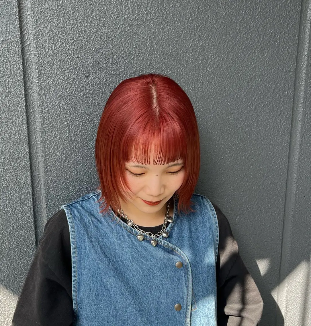 ミディアム カラー カット ヘアカラー トリートメント 赤みゼロ/透明感 カラー🌿KANTAのヘアスタイル